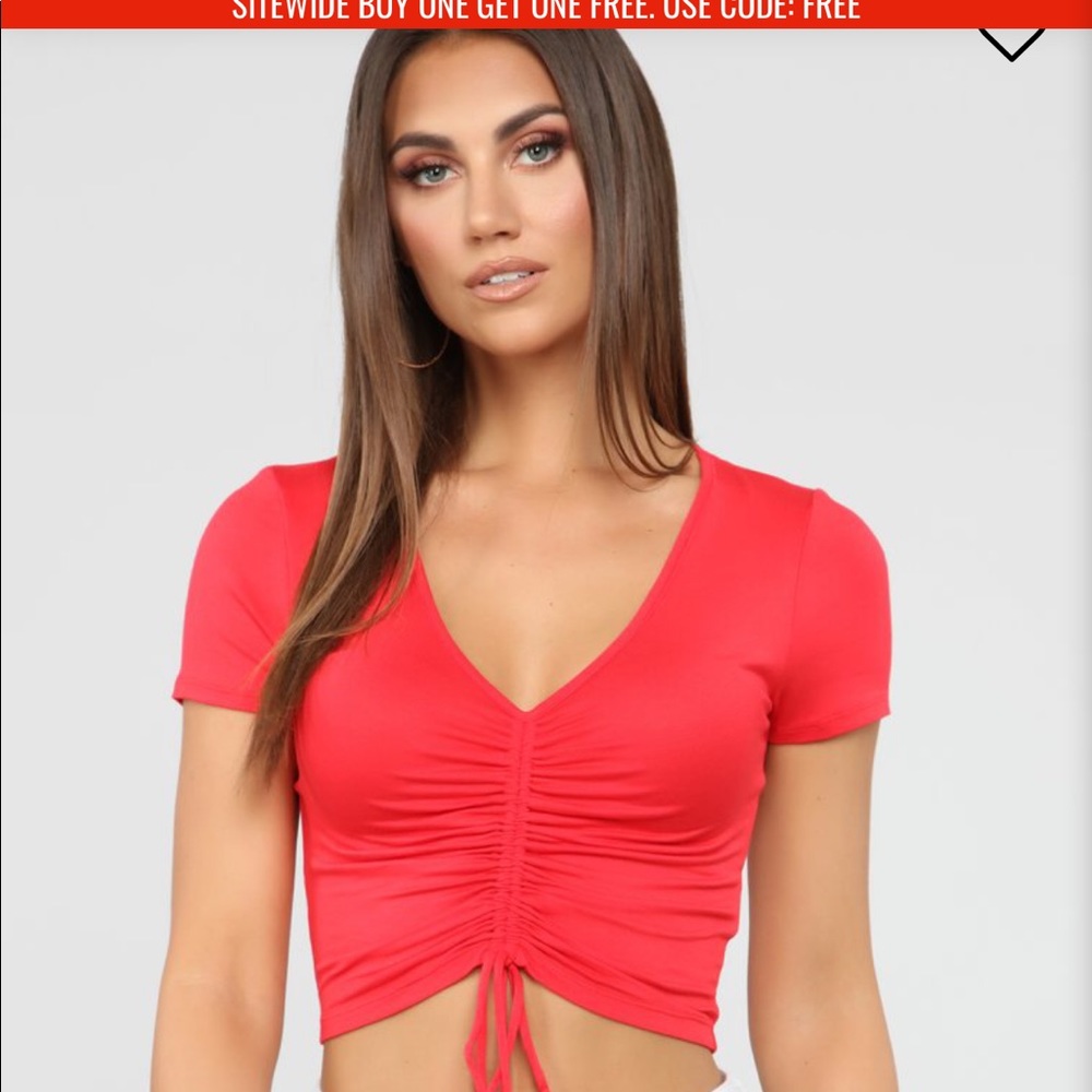 “Cutting Ties Top” - Red